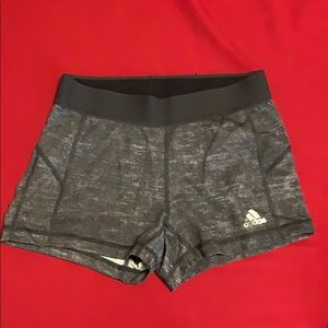 Gray Spandex Athletic Shorts